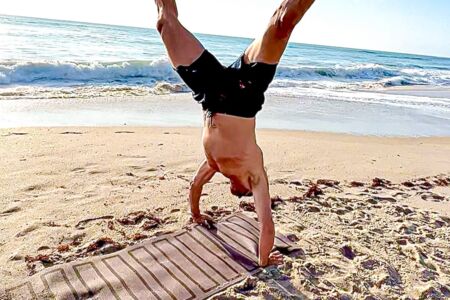 Handstand On The Beach