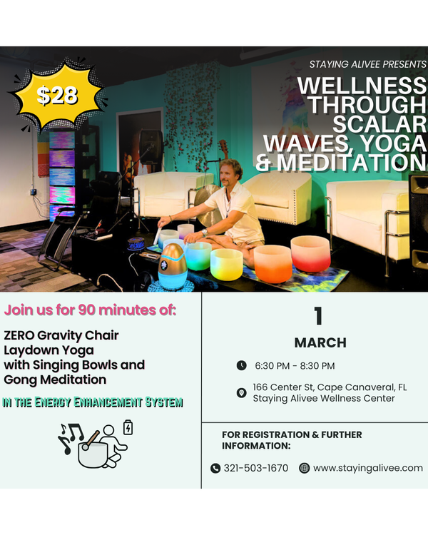 ZERO Degree Laydown Chair Yoga, with Yoga Nidra 432hz Singing Bowls and Scalar Waves
