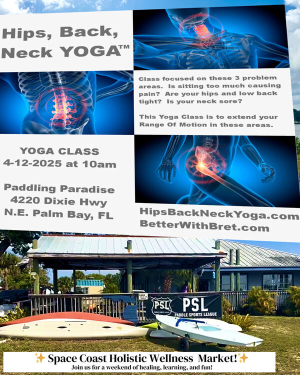 YOGA at Paddling Paradise April 12th at 10am