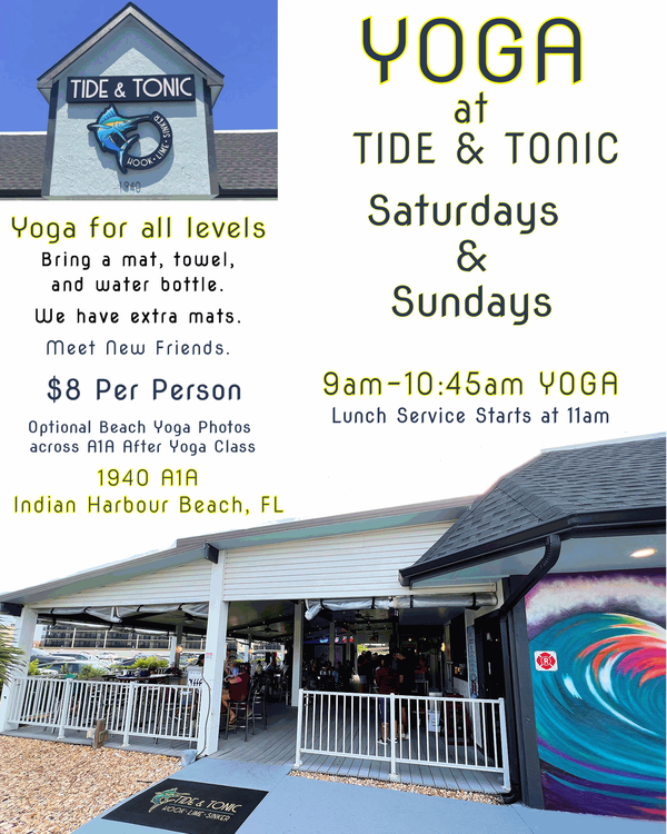 YOGA SUNDAY at TIDE & TONIC 