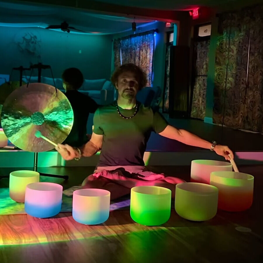 Singing Bowls and Gong for Yoga Nidra Savasana